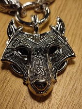 Wikinger Halskette Wolf in