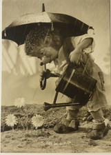 AK Mecki 1966 Diehl Nr. 163 "Sicher ist sicher" Igel Garten Gießen Regenschirm