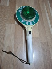 Feuerwehr-Anhaltestab ROT und GRÜN HALT Verkehrskelle Winkerkelle, Sammlerstück