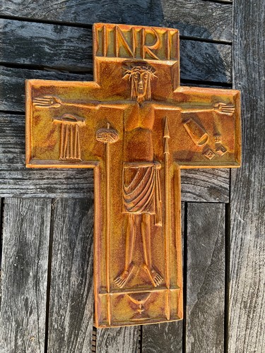 Keramik kreuz kruzifix jesus - kruzifix,