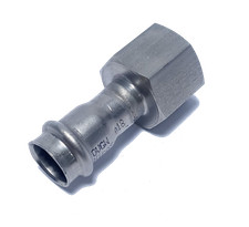 NiroSan Übergangsmuffe Innengewinde Edelstahl V4A Pressfitting 15 18 22 35 42