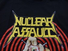Nuclear Assault Shirt Thrash Metal Havok Venom Exodus Risk X