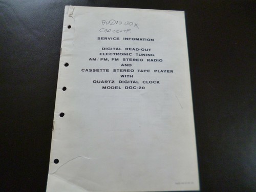 Original service manual - service,