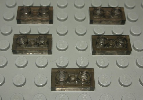 Lego platte 1x2 transparent - 1x2,