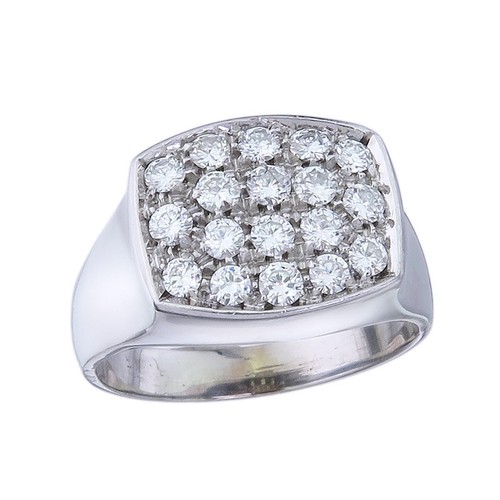 Ring brilliant 750 white - , gold