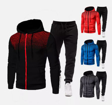 Herren Jogginganzug Tracksuit Trainingsanzug Sportanzug Sporthose Hoodie Hosen