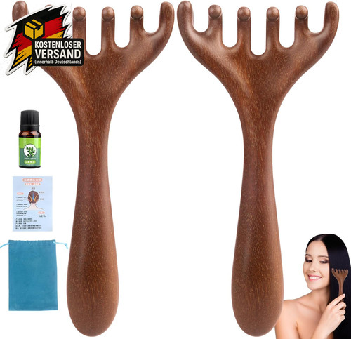 Holz kopfmassagegerät für - holz,