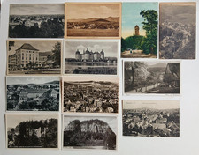 Sachsen. 12 AK, Glashütte, Oybin, Ebersbach, Großröhrsdorf, Plauen, Oberschlema