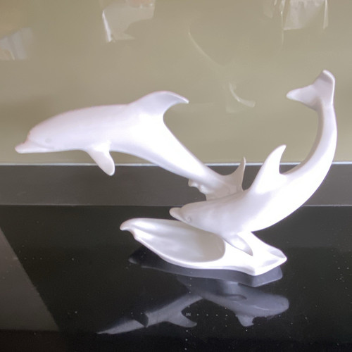 Weiße delfin figur 2 - weiße, (2