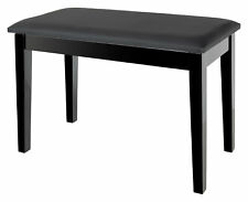 Hocker Klavierbank Schwarz Hochglanz Klavierhocker Pianobank Piano Notenfach