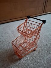 Kleiner Deko Einkaufswagen Rosègold 