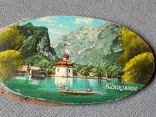 Bild auf Baumholzscheibe (Königsee)