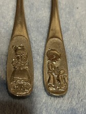 Kinderbesteck Marke Tischfein Crominox Löffel Gabel Junge mit Dackel Mädchen Blu