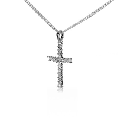 Diamant kreuz anhänger - kreuz,