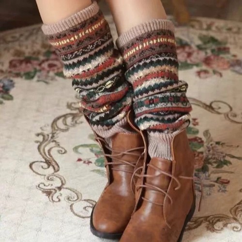 Damen winter strickstulpen - winter,