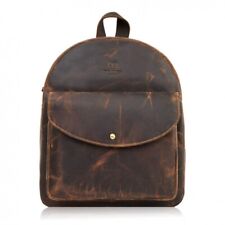 Damen Leder Rucksack braun