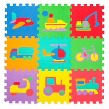 Spielmatte 60tlg Spielteppich Puzzlematte Kinderteppich Schutz Matte Fahrzeuge