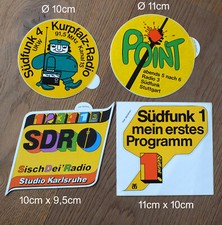 4 X Sticker Aufkleber Südfunk