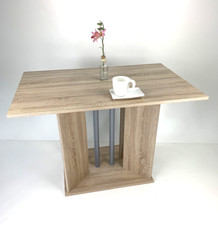 Esstisch Tisch Esszimmertisch Atlantis 2 Sonoma Eiche hell Sägerau 110x70cm NEU