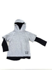 H&M Pullover; Kinder; Gr.110/116; Kapuze; Grau