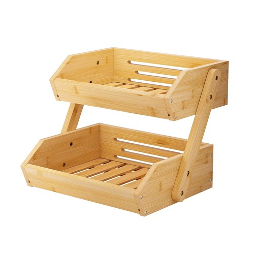 Bambus obstkorb etagen - bambus, 2