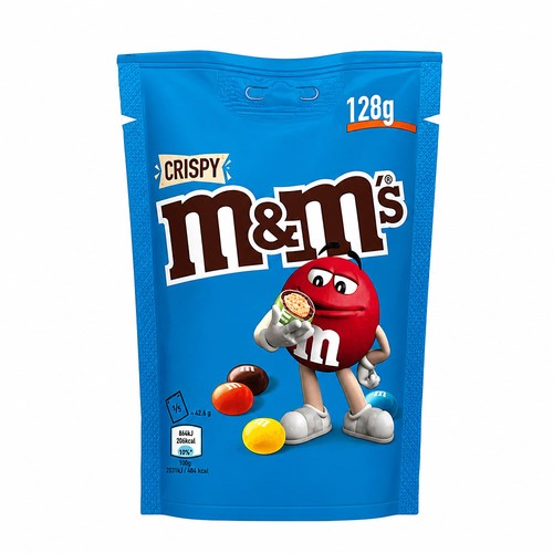 Crispy schokolinsen mit - m&m's,