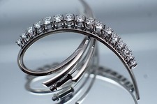 Brosche,Anstecknadel,18 Kt Weissgold,1,07 ct. feine Brillanten,Diamanten,750er