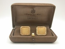 schwere Manschettenknöpfe Emil Kraus mit Brillanten Gelbgold 750 Emil Kraus