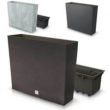 Blumenkasten Blumentopf Blumenkübel Pflanzgefäß Tower 58cm Beton Rattan Matt 