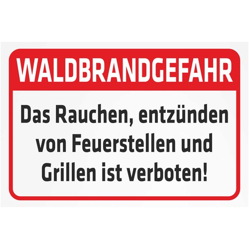 Schild waldbrandgefahr das - schild,