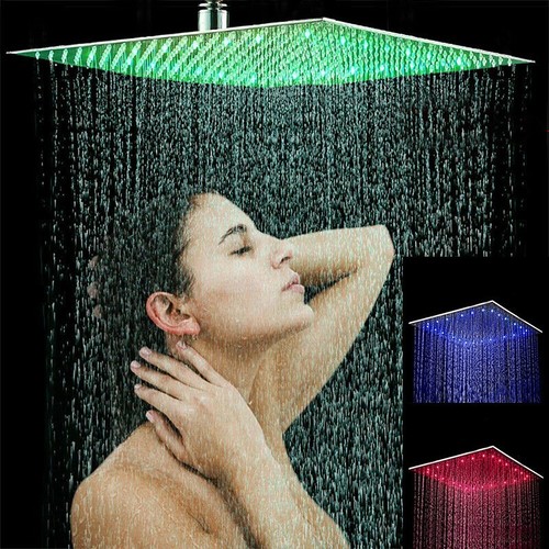 Led duschkopf 40x40cm - led,