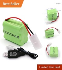 Wiederaufladbarer 7.2V 2400mAh NiMH Akku Pack für RC Trucks Bagger mit USB La...