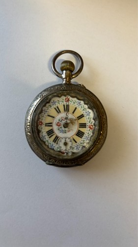 Antike taschenuhr mit - , floralem