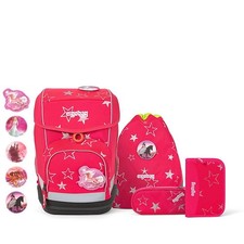 Schulranzen Mädchen Ergobag CUBO CinBärella 5-teiliges Set
