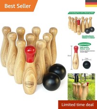 Bowling Set Holz Kegelspiel