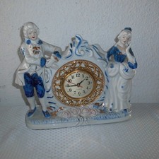 Porzellanuhr  Kaminuhr Barock