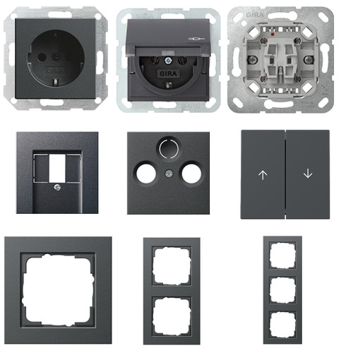 Gira system anthrazit - system,