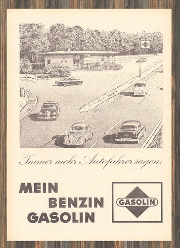 Gasolin reklame werbeanzeige - -,
