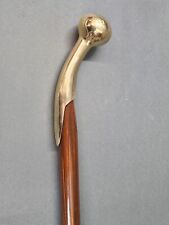 Edelholz Messing  Gehstock Wanderstock Pilgerstock  80 cm Spazierstock Walking