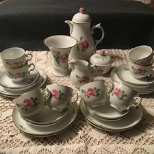 Fürstenberg Kaffeeservice Rote Rose 28tlg. TOPZustand!