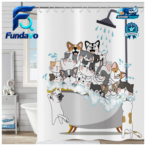 Duschvorhang lustig 120x200 - lustig,