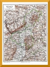 Hessen +Historische Landkarte