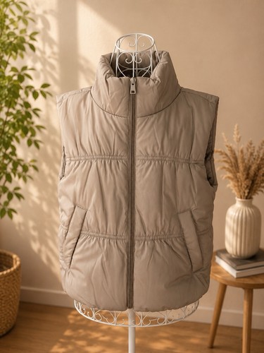 Steppweste damen m - steppweste, grau
