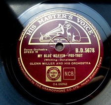 0053/ GLENN MILLER-My blue heaven-SWING 1940 mit SOLISTIK-Frensi-78rpm Schellack
