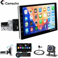 10 Zoll 1DIN Android 13 Autoradio GPS Navi BT WiFi drehbarer Bildschirm + Kamera