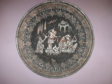 ALTES ORIENTALISCHES PERSISCHES TABLETT WANDTELLER CA. 67 CM DURCHMESSER