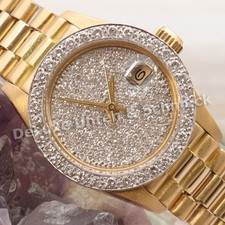 🎀*Rolex Datejust*Ref. 6917*750 Gelbgold*Diamantbesatz*Rolex Box*DAU*70,84 Gramm