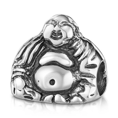 Materia silber bead buddha - silber,