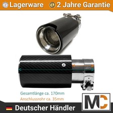 Auspuffblende Endrohr Carbon