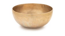 B-WARE Indien Omshanti Klangschale Meditation Messing Schale Singing Bowl 20cm